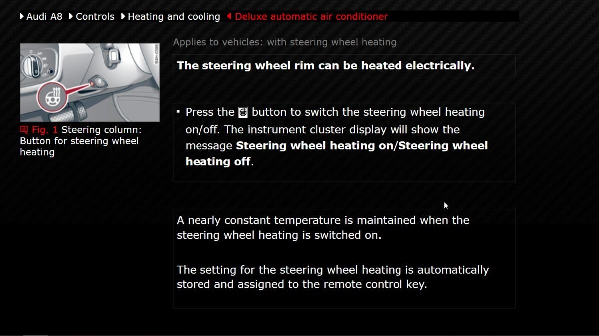 Power switch under steering wheel function? AudiWorld Forums