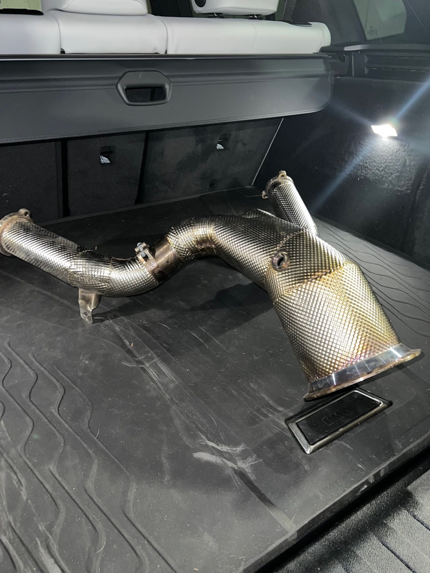 Engine - Exhaust - Red Star Exhaust Catless Downpipe with Heatshield - Used - 2019 to 2021 Audi A6 Quattro - 2019 to 2021 Audi A7 - Austin, TX 78704, United States