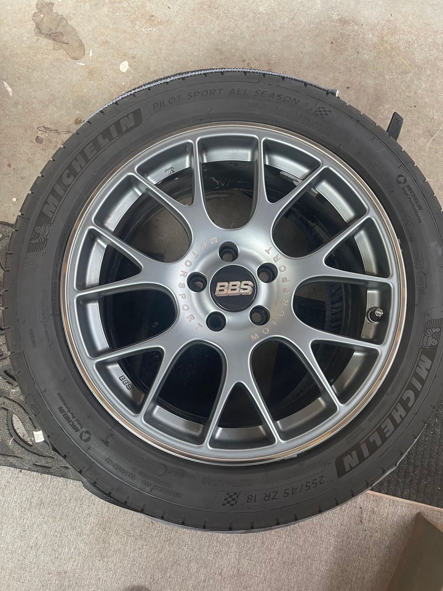 Wheels and Tires/Axles - 18x8.5 BBS CH-R w/Michelin Pilot Sport A/S 4’s - Used - Portland, OR 97035, United States