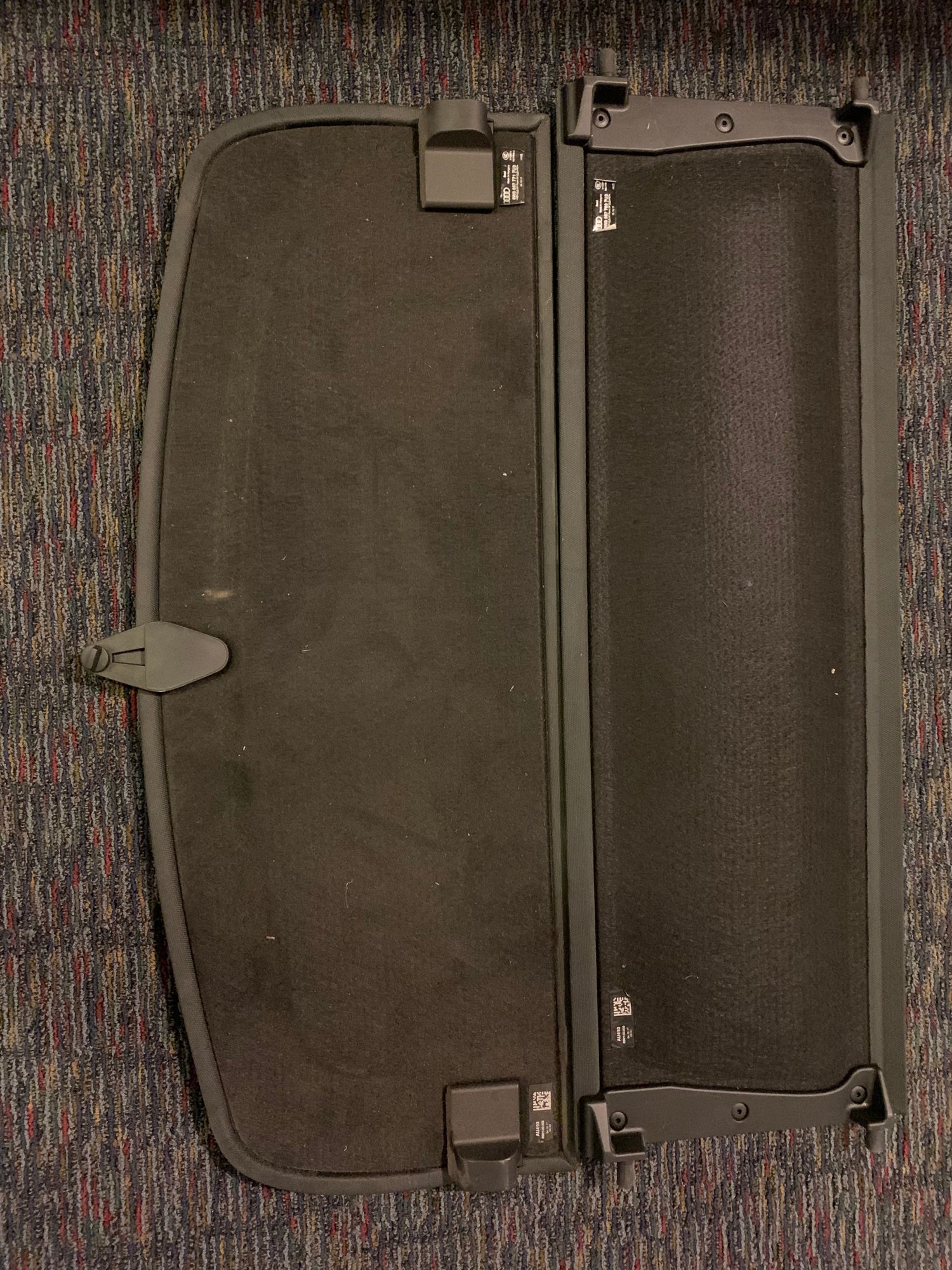 2018 Audi A5 Sportback Rear Cargo Covers, both pieces (front and rear