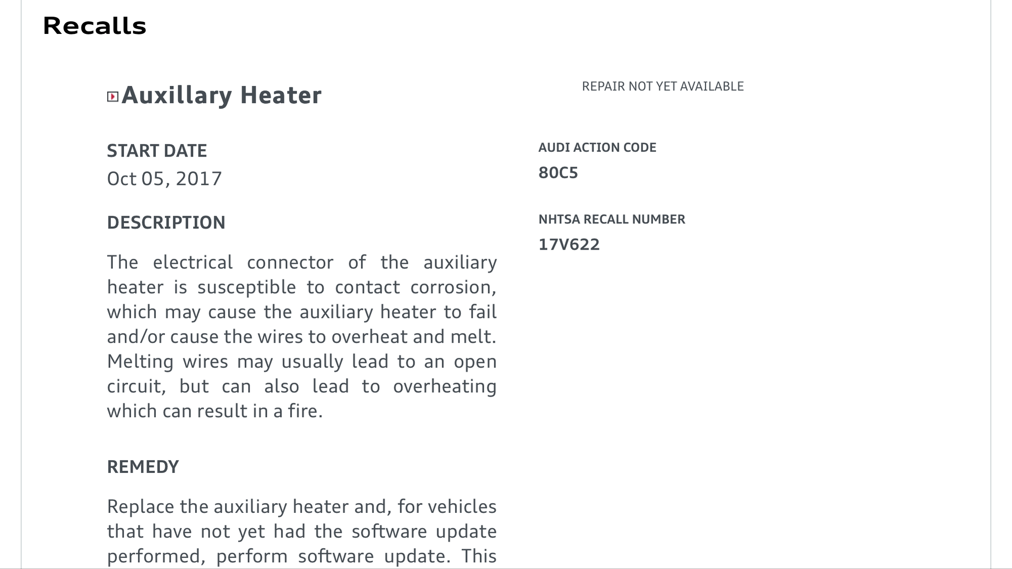 audi q5 supplementary heater