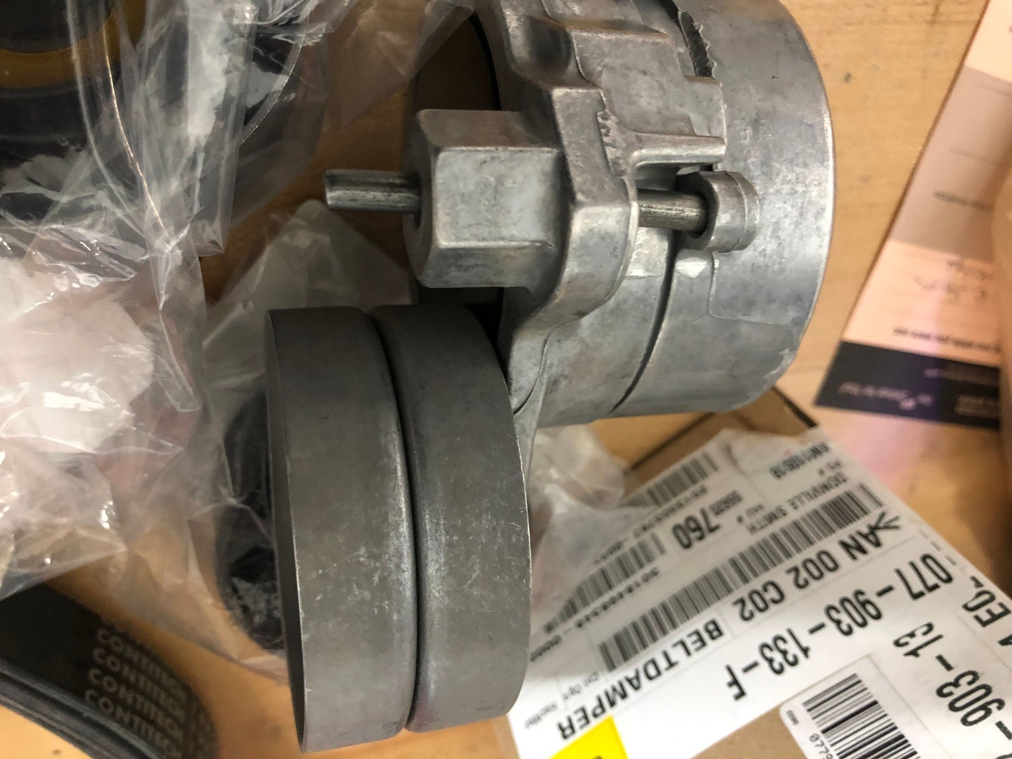 Serpentine belt and idler roller pulley and tensioner replacement