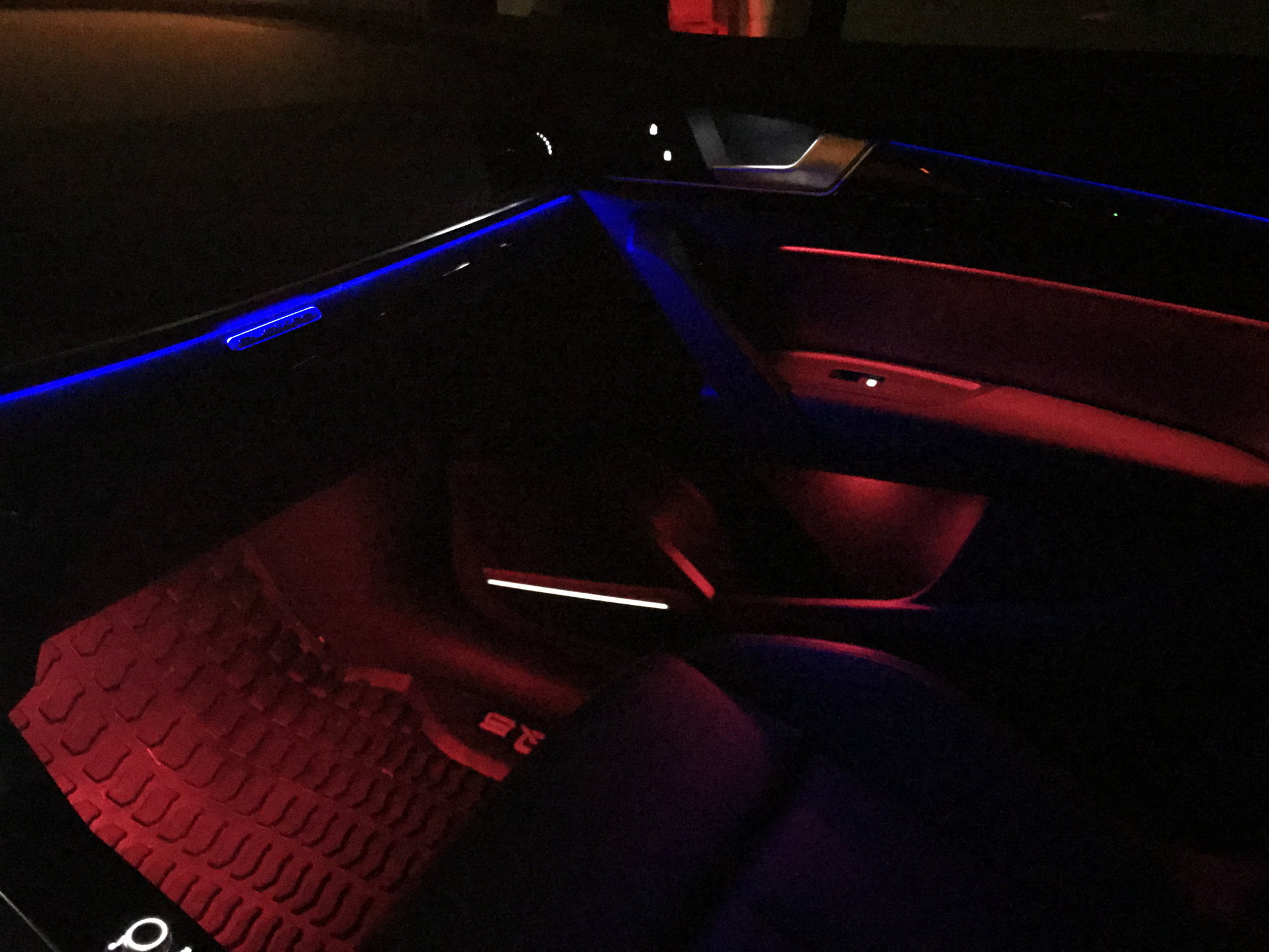 LED Modulplatine Set Red Footwell Lighting Audi A8 4H Q3 Q5 Q7 8U 8R 4M Blue