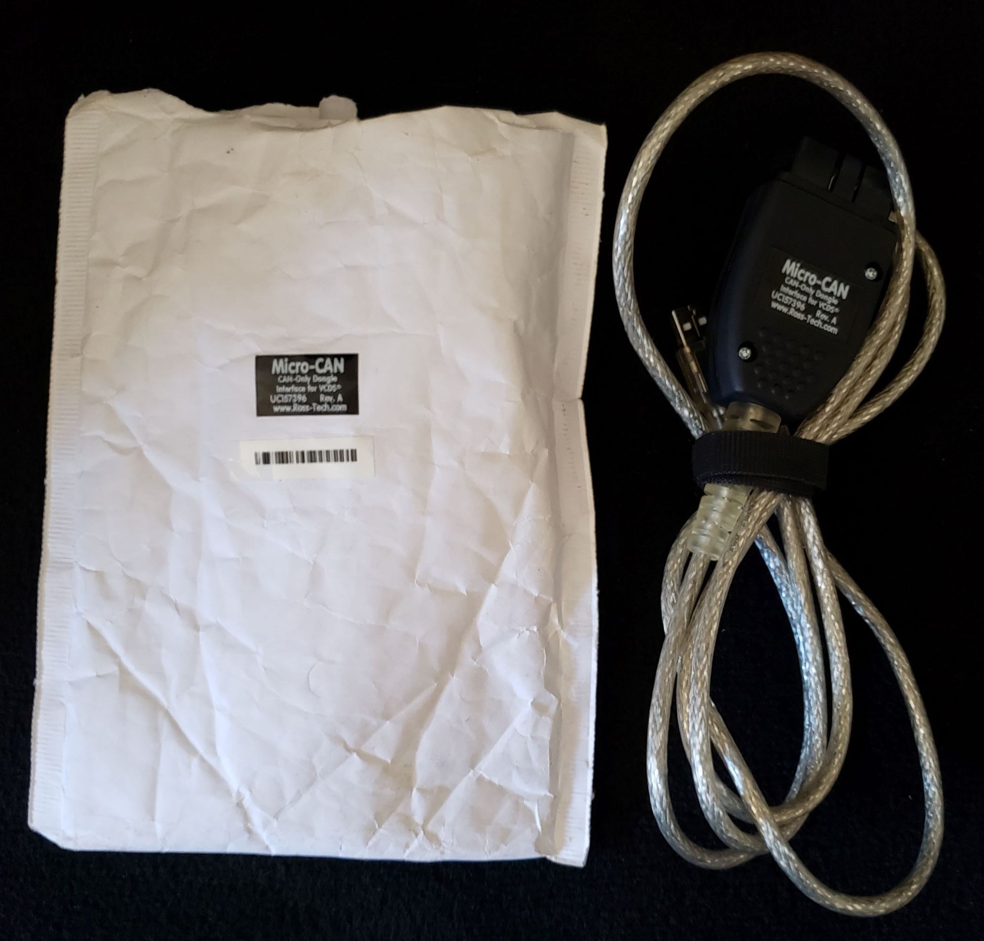 VCDS ROSS-TECH コーディングケーブル　正規品 正規品 Ross-Tech VCDS HEX+CAN HEX-USB+CANケーブル Rev B 純正