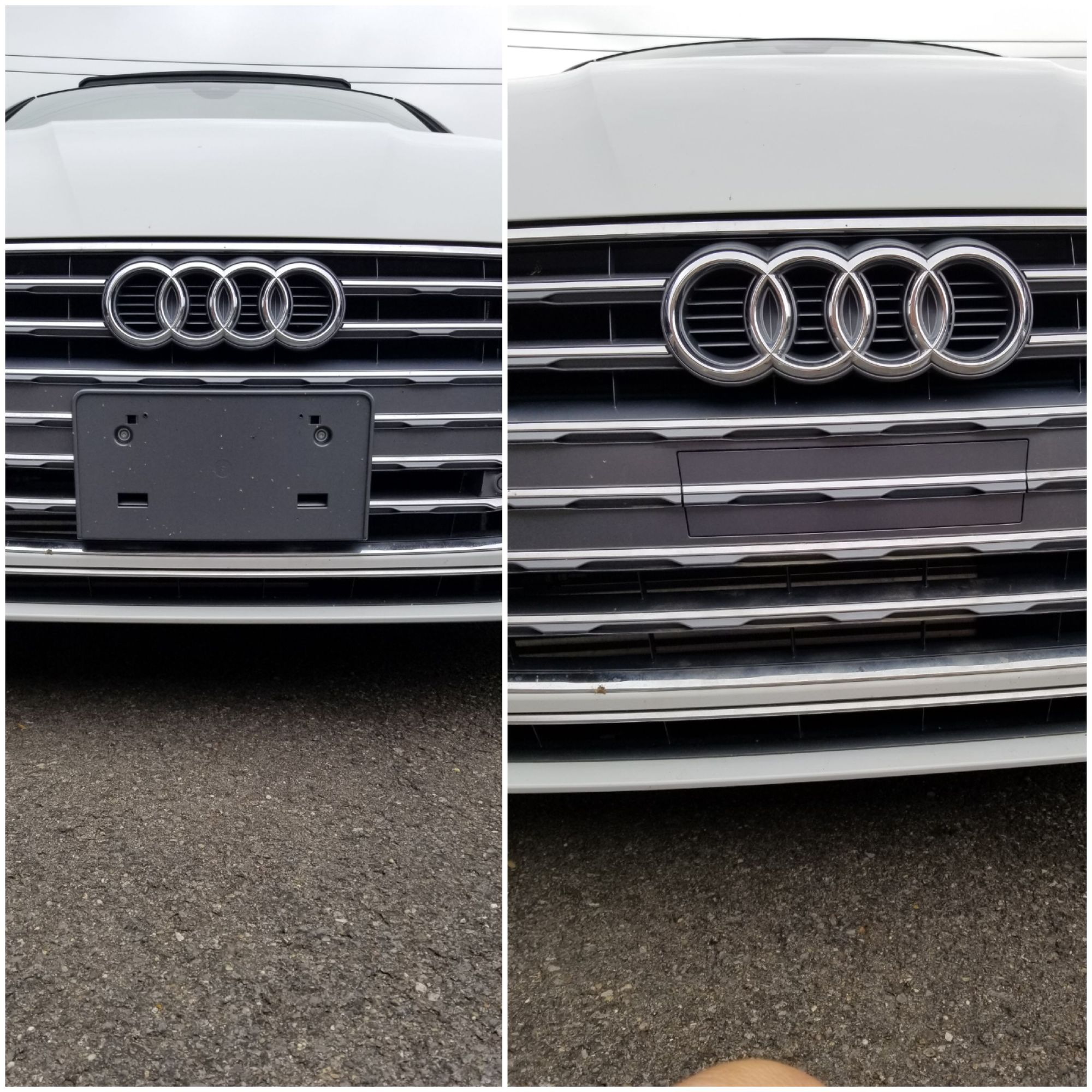 Front License Plate Filler Piece Audiworld Forums