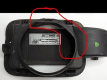 This was the original one i had, the newer one doesn’t have this thats circled its just a straight circle, i just don’t know if that could cause water to leak into the boot or not