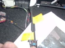8   Shot of fibre optic cables removed from rear of cd autochanger