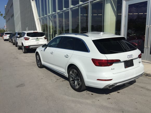 Taking delivery at Audi Fort Lauderdale