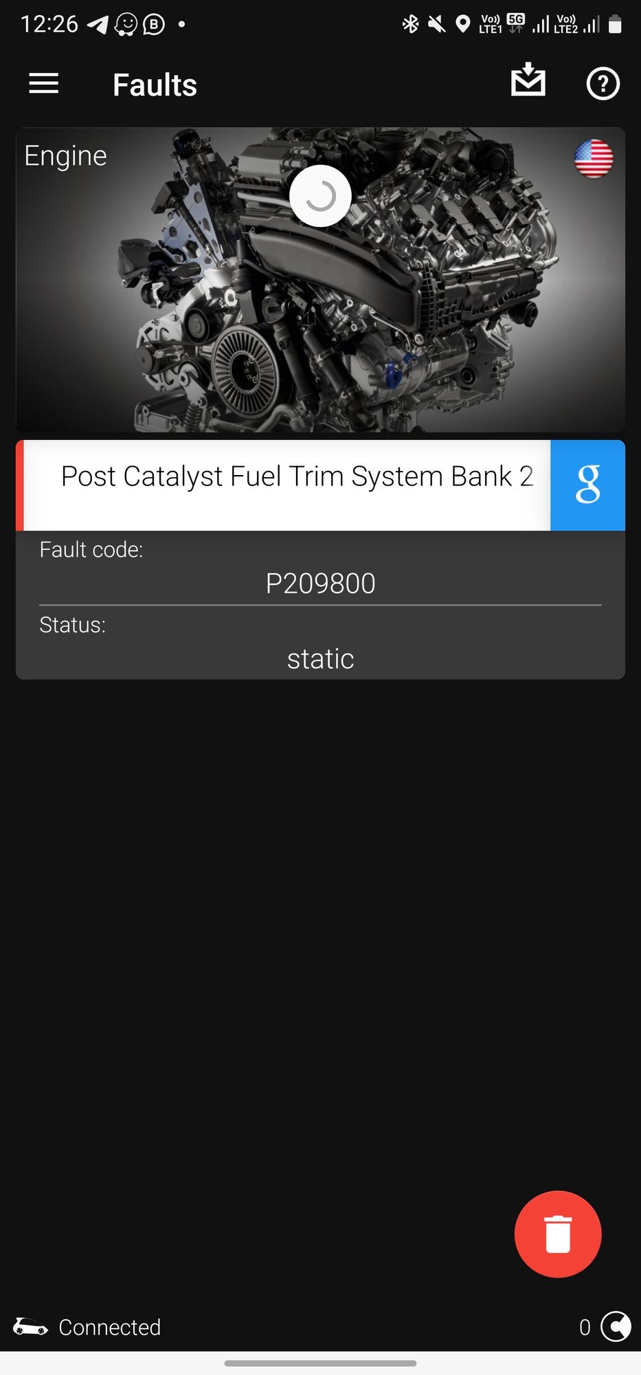P209800 Post Catalyst Fuel Trim System Bank 2 Too Lean AudiWorld