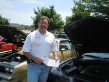 Al Oppenheiser signs my car at the 2009 MI F-Body Association Meet and Greet