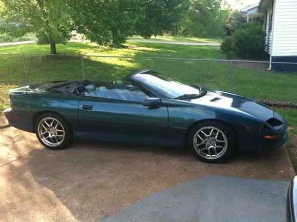 Mystic teal 95 z28 17/18 z06 custom z28 center caps