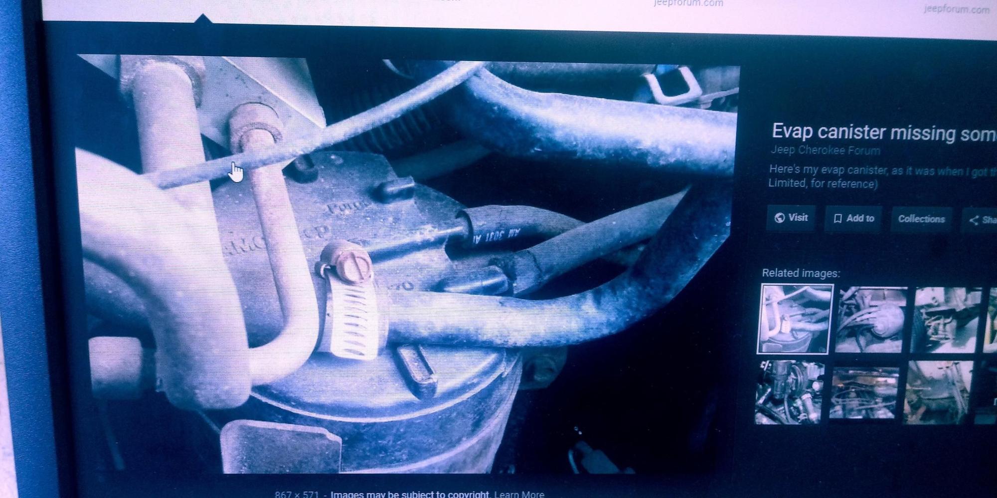 88 Jeep Cherokee xj vapor/charcoal canister stock replacement? Jeep Cherokee Forum