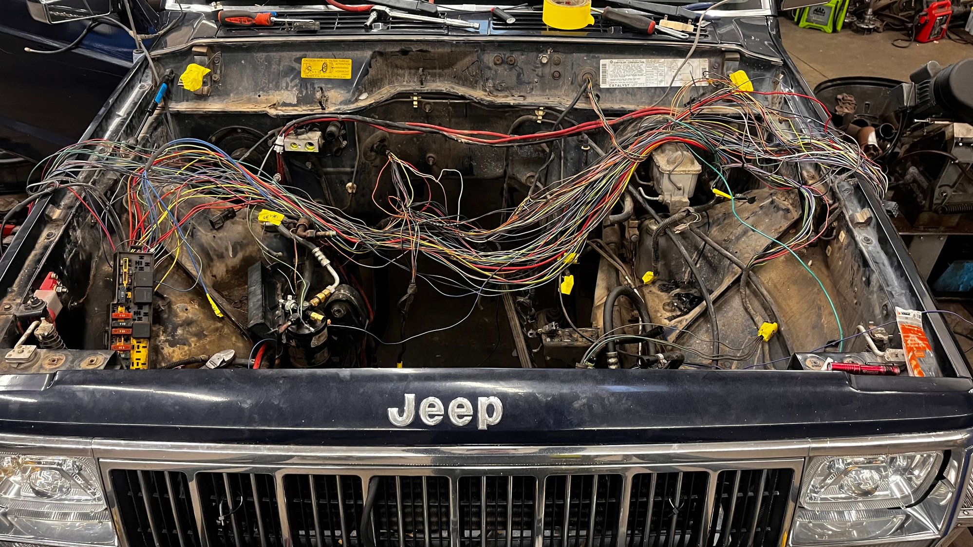 Cleaning up this mess of wires 