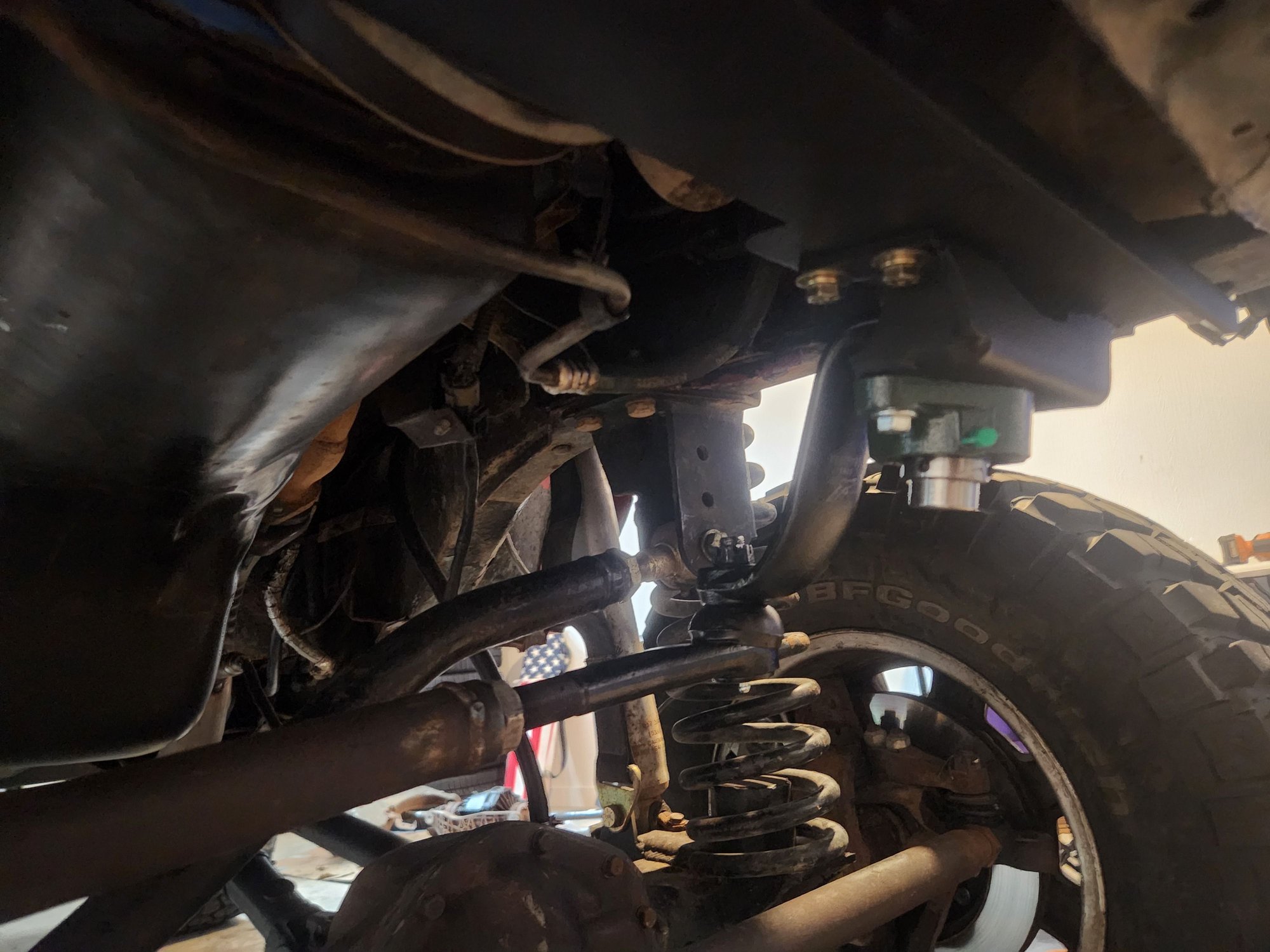 Got the steering brace done, wife had been helping more and more as she has warmed up to working on cars at this point 