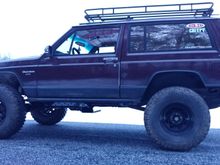 3.5" front, 4"ish rear on 33s.