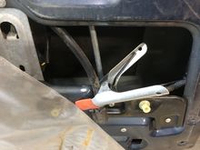 Before cutting, move the window regulator tube thingy so it doesn’t get cut.