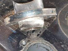 This is how it looks apart. The top of the “B” pillar bar has a 3/8” thick plate that is tapped for the grade 8, 5/16” Allen bolts. The bolts serve to clamp the joint together, the flange provides the strength.