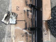 Before I weld it on, I wanted to get some paint on the hard to reach areas. I was careful to mask off where I need to weld.