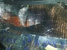 Heat shielding going in on the Transmission Tunnel