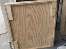 Bottom support for the drawers. Didn't want to try screwing into the sidewall of the plywood