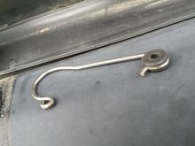 And this came with the bracket but I couldn't use it in this shape so I bent it with pliers