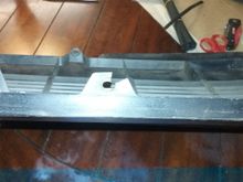 Two of the top mounting tabs were broken.