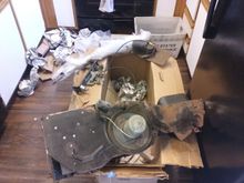 Got some parts in the mail this week.  The armrests are frikin nice with the chrome bases. Scored a full heater box setup and a complete wiper sysrem. Seller is building a Wally Booth tribute Hornet. Haggling with him over a few other items to.
