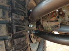 Full lock to the left. 3.5" backspacing.