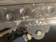 Got the upper half of the drivers side mid stiffener mostly welded back up. 