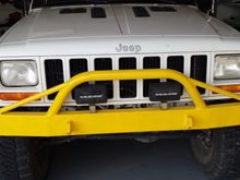 With lights installed