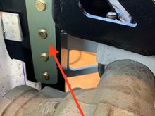 Threaded plate with 4 1/2” fine thread grade 8 bolts!