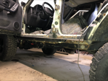 A view of my rocker panel corrosion that I let progress for way too long 