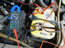 This is how my new Yellow Top battery reads with the engine off/not running.