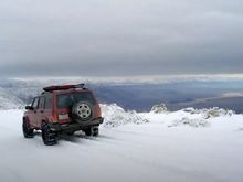 an OX locker in the snow