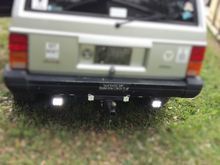 Reverse lights to see through the tint.