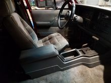 Center console and driver seat in.