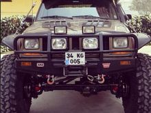 Found this one I think there chopped up jk flares  looks pretty good but I wonder about a side shot.