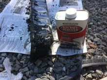 Paint remover took a few applications,but did a complete job.