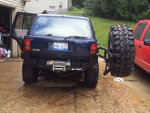 spare tire carrier finished