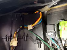 Vacuum lines coming from behind the heater box