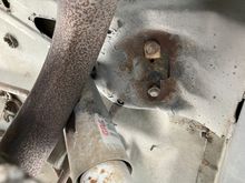 Passenger side shock fell off upper mount