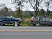 Jeep towing a jeep, what else is there to say?
