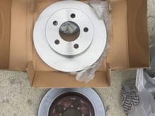 New rotor compared to old