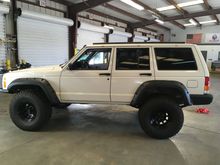 At the shipping facility for the heep's Alaskan voyage.  Unfortunately the roof rack was unable to make the journey.