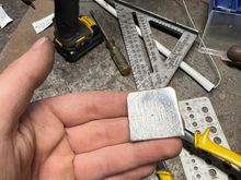 I decided to experiment with a larger scale round plug for my frame rail. 