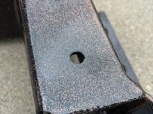 Close-up of the finish with the copper flake clear coat