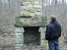 chimney in the woods