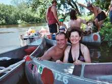 Kathy and me on our annual canoe trip
