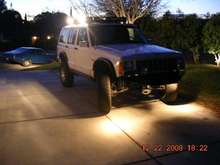 front down lights and top side lights