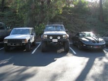 all my babies next to each other, cant wait till the motor swap is done so i can drive her again!